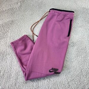 Jordan Pants Mens 2XL Purple Jumpman Sweatpants Jogger Fleece Athleisure Tapered